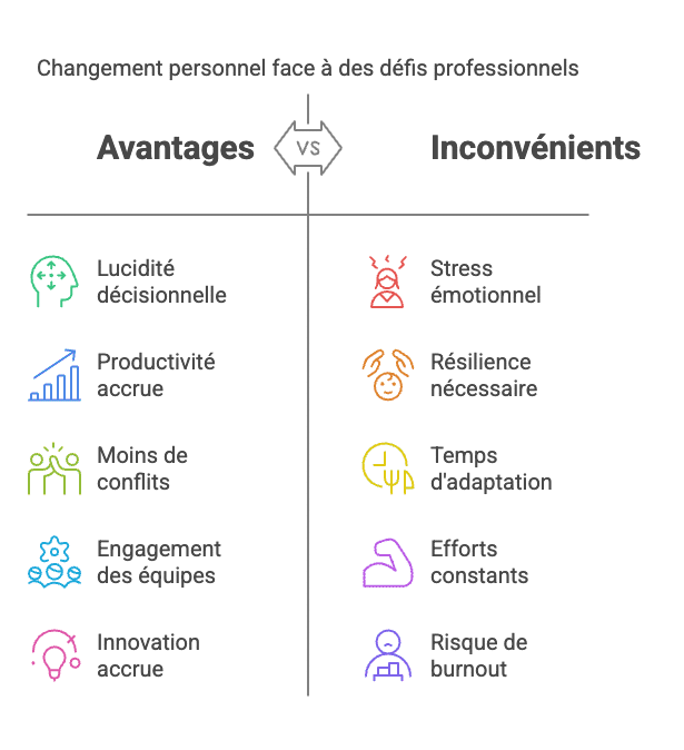 Nouveau challenge professionnel : Changement personnel face à des défis professionnels