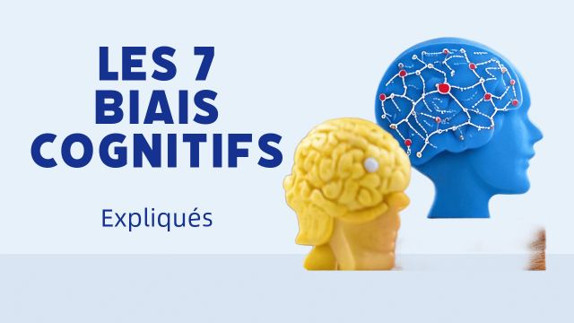 Illustration représentant les biais cognitifs qui influencent la prise de décision.